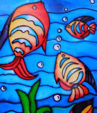 Eched & Frost Glass Painting